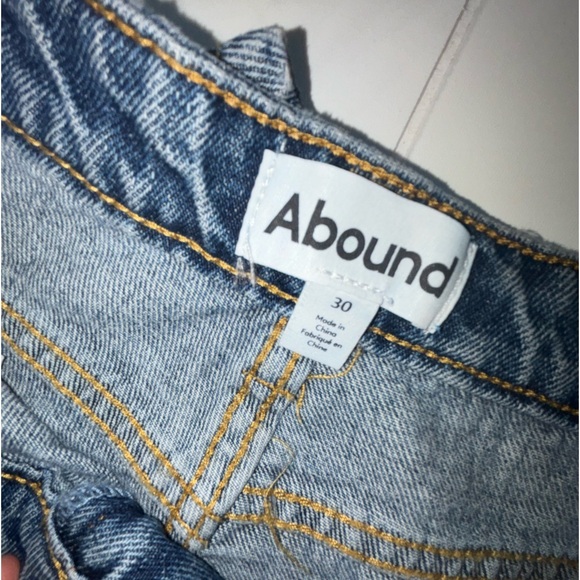 Abound High Waisted Loose Straight Cropped Ankle Jeans - Picture 4 of 6